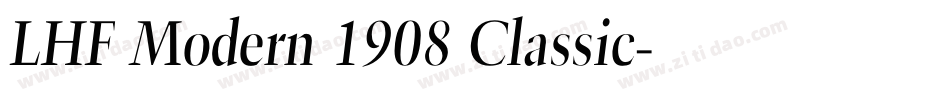 LHF Modern 1908 Classic字体转换